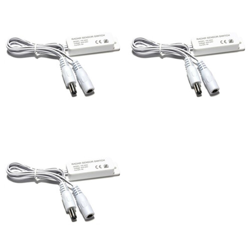 3X  5-24V 5.8G Microwave  Sensor  Controller Human Body Induction  for PWM LED Monochrome Bar Light