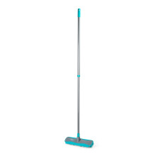 Beldray Antibac Rubber Broom – Antibacterial Treated Bristles, Squeegee Edge for Windows/Hard Floors, Indoor Surfaces, Dust Blockers to Gather Hair,