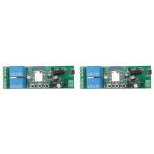 2X Relé de Interruptor Wi-Fi Tuya Smartlife 2 Canais 5V/7-32V para Intertravamento de Autotravamento Gradual para Alexa Home