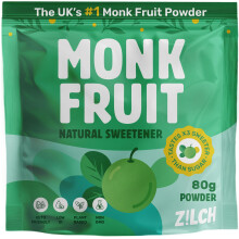 Zilch Monk Fruit Sweetener Powder, Natural Sugar Substitute, 80g