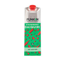 FUNKIN Cocktails Strawberry Daiquiri Pre Mixed Cocktail Mixer | Just Add Rum | Sweet & Refreshing | 0% ABV | Premium Ingredients for Bar-Quality Drin