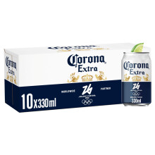 Corona Extra Beer, 10 x 330ml Cans