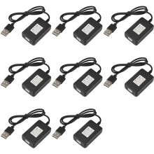 8X 7.4V 2000Mah XH-3P Quick USB Charger for 144001 XK K130 12428 A959-B A979 A979-B K989 K969