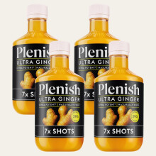 Plenish Ginger Ultra Shots Multipack 4 x 420ml Dosing Bottles | 28 Extra Strengt