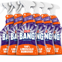 Cillit Bang 750ml Limescale Remover, 6 Pack, Fast Stain & Virus Eliminator, Disinfectant, Soap Scum & Rust Cleaner, Fresh Scent, Water & Dirt Repelle