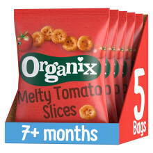 Organix Melty Tomato Slices, Organic Baby Finger Food Snack 7+ Months, 20 g (Pack of 5)