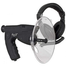 Parabolic Bionic Ear Microphone, Digital Listening Device with 8x Monocular & Headphones for Long Distance Hearing