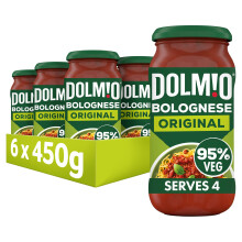 Dolmio Bolognese Original Pasta Sauce Jar, Bulk Multipack, 6 x 450g