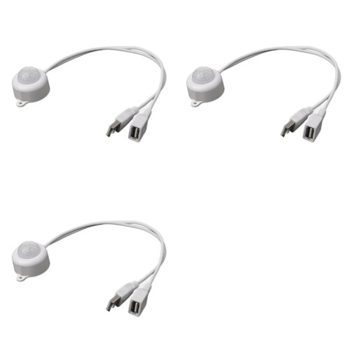 3X PIR Body Infrared USB Motion Sensor  5V - 24V 5A Photosensitive Sensor Detector