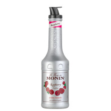 MONIN Raspberry Fruit Mix Puree 1L for Cocktails, Smoothies and Mocktails. Vegan-Friendly, Allergen-Free, 100% Natural Flavours and Colourings. 2-in-