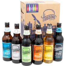 Hobsons Premium Craft Mixed Beers Gift Set with 6 x 500ml Bottles brewed in Shro