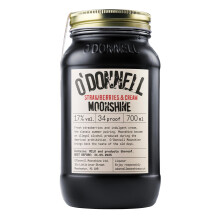 O'Donnell Moonshine – Strawberries & Cream | Single Jar 700ml | 17% ABV | Premium Cream Liqueur Gift in Mason Jar