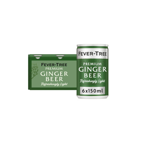 Fever-Tree Refreshingly Light Ginger Beer 6x150ml