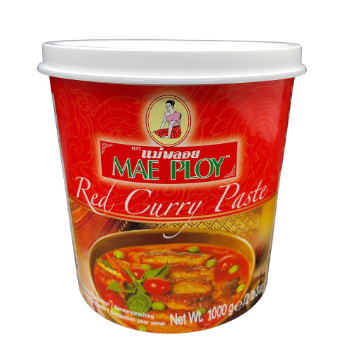 Mae Ploy Red Curry Paste 1kg - Bulk Authentic Thai Chilli Base