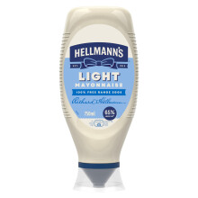 Hellmann's Light Mayonnaise Condiment Squeeze Bottle for Burgers, Sandwiches and Salads 750 ml