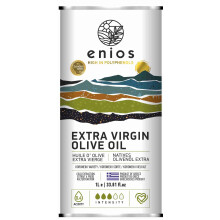 Enios Greek (Kalamata) Extra Virgin Olive Oil (1L). Premium First Cold Pressed, Low Acidity 0.27% Rich in Polyphenols. New Harvest 2025-2026.