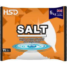 dishwasher salt 5kg powerful crystal, limescale remover on your glassware and water softener, life & improving its performance, 99% purity (1 pack)