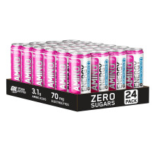 Optimum Nutrition Essential Amino Energy + Electrolytes, Ready to Drink Sugar Free EAA Energy Drink with Electrolytes and Caffeine, Workout Supplemen