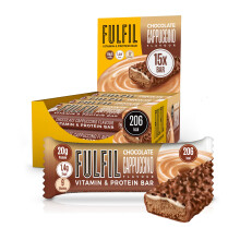 FULFIL Vitamin and Protein Bars, Chocolate Cappuccino Flavour, 15 x 55g