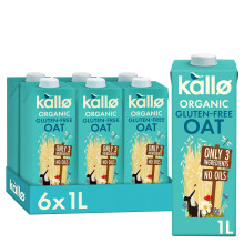 Kallo Organic Oat Drink, Made with Only 3 Ingredients 6 x 1 Litre