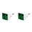 2X Digital Voltmeter Square AC220V Square Voltage Tester with LED Display and Indicator Light EU Plug Green 1