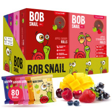 Bob Snail Fruit Roll Ups – Healthy Sweets Snacks, Real Dried Fruits, No Added Sugar, Vegan, Nut Free, Candy for Adults, Kids, with Berry Mix, Mango,