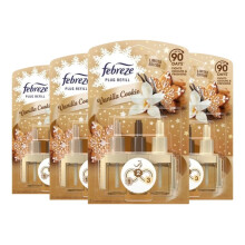 Febreze 3Volution Plug-In Air Freshener Refill Vanilla Cookie Scent 20ml Pack of 4
