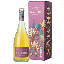 Saicho | Luxurious Non-Alcoholic Darjeeling Sparkling Tea - Notes of Mandarin, Ginger, Wood Spice & Dry Tannins - 750ml Bottle - Gift box included