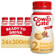 Cow & Gate 2 Follow On Baby Milk Ready to Use Liquid Formula 6-12 Months 200ml (