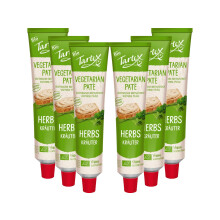 Tartex Organic Yeast Pate with Herbs 200g | Vegetarian Nutritional Yeast Spread | Organic, Plant-Based Sandwich, Crackers & Toast Pâté |(Pack of 6)