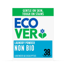 Ecover Non-Bio Laundry Detergent Powder, Laundry Washing Detergent, Fresh Lavender and Eucalyptus Scent, 1 x 38 Washes, 1 x 1.9kg