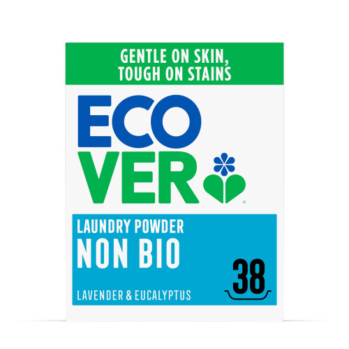 Ecover Ecover Non-Bio Laundry Detergent Powder, Laundry Washing Detergent, Fresh Lavend
