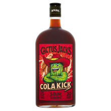 Cactus Jack's Cola Kick sour schnapps, Cola Flavoured Alcohol Liqueur made for shots, mixed alcoholic drinks and cocktails 700ml 15% ABVl