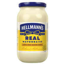 Hellmann's Real Mayonnaise mayo made with 100% free-range eggs and sustainably sourced oils for fries, burgers, and salads 400 g