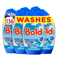 Bold Spring Awakening Washing Liquid Gel Laundry Detergent 156 Washes (6 x 858ml), Outdoor Freshness That Lasts And Lasts