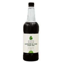 Simply Jasmine & Lime Iced Tea Syrup, Vegan & Gluten Free Beverage Syrup for Cocktails & Mocktails (1 Litre)