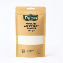 Organic Arrowroot Powder 250g - Arrowroot Flour, Starch Non-GMO Thickening Agent - No Additives or Preservatives - Vegan, Certified Organic - Perfect
