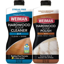 Weiman Hardwood Floor Cleaner and Polish - Restorer Combo - Wood Floor Cleaner - 2 Pack