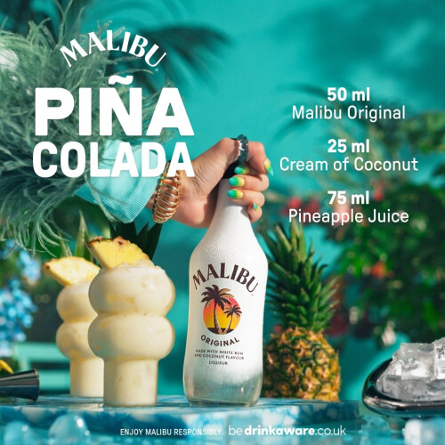 Malibu Malibu Original White Rum with Coconut Flavour, 70cl 2
