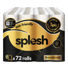 Splesh by Cusheen 3-ply Toilet Roll - Signature Scented (72 Rolls) Bulk Buy, Qui