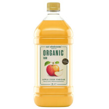 Eat Wholesome Organic Apple Cider Vinegar, 2L - Raw, Unpasteurised, Unfiltered, Award-Winning, With The Mother, Vegan