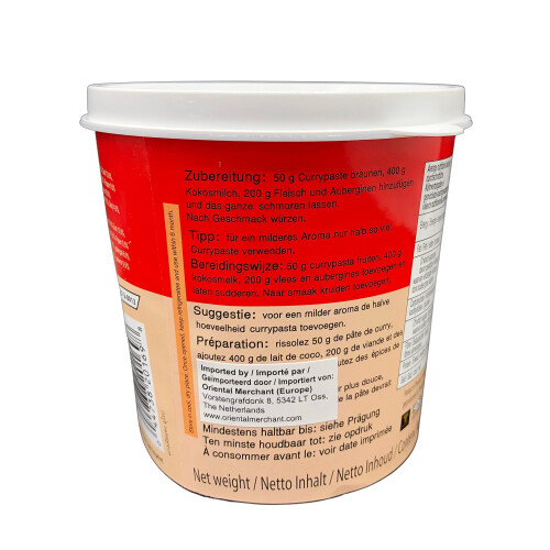 Mae Ploy Red Curry Paste 1kg - Bulk Authentic Thai Chilli Base 2