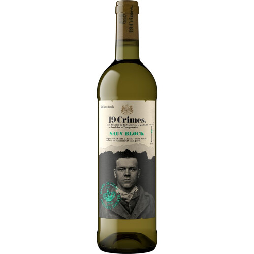 19 Crimes Sauvignon Blanc White Wine, 75cl,Packaging may vary