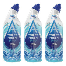 Astonish Toilet Fresh Gel, Kills 99.9% of Bacteria, Limescale Prevention, 3 x 75