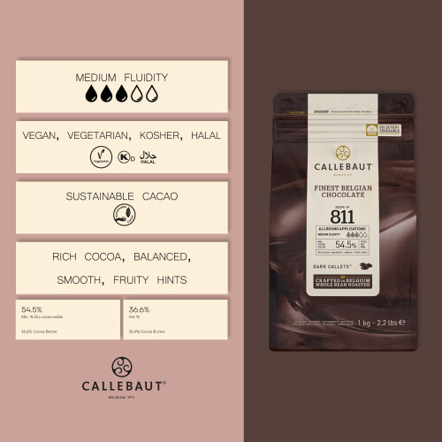 Callebaut Callebaut Select Dark Chocolate Baking Callets 1 kg 2