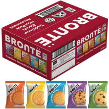 Harrissen Select Brontë Biscuits – 100 Mini Packs Variety Box (20 Packs of Five Flavours, 1 Biscuit Per Pack) | Individually Wrapped Biscuits for C