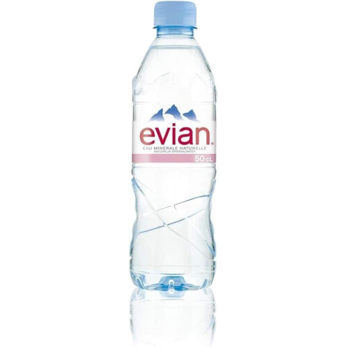 Evian Still Water, 500ml- Pack of 24