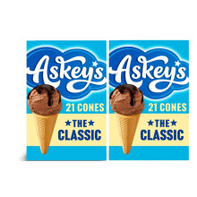 Aaskeys Family Pack Ice Cream Cones – 21 Cones (Pack of 2) | Crispy Wafer Desser