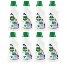 Dettol Laundry Sanitiser, Spring Blossom, 8 X 750ML Multipack (6L Total), Antibacterial Disinfectant, Kills 99.99% Of Germs, Cleanser For Hygienic Fr