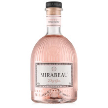 Mirabeau Dry Rose Gin 70cl I Crafted in the French Riviera I Made from Upcycled Grape Skins & 11 Botanicals I 43% ABV I B Corp Certified